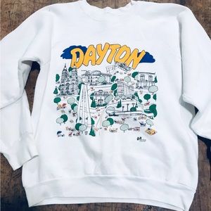 Vintage Dayton Ohio sweater size large